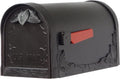 Special Lite Floral Curbside Mailbox - Black Cast Aluminum Mailbox for Post Mount - SCF-1003-BLK