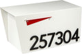 Rusty Design Contemporary Post-Mounted Mailbox with Personalized Address Numbers, White Colour Large Size #HC111 (with Six Address Numbers)
