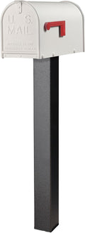 Janzer Post with Mailbox (Black Post with White Mailbox)