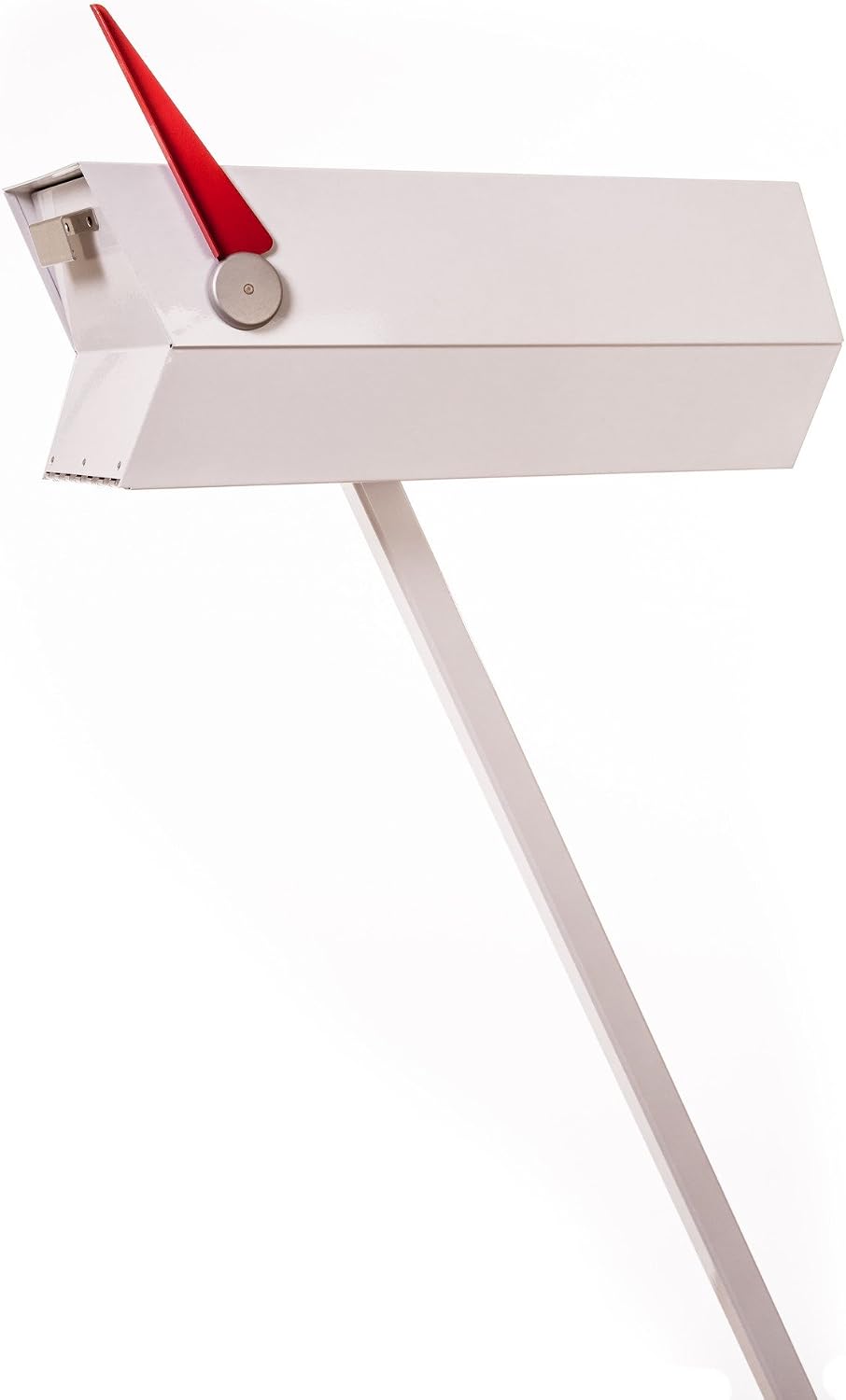 modbox USA Mid-Century Modern Curbside Mailbox | Solid Color (White)
