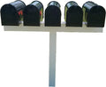 for 5 S,M,L Mailboxes, 42-in x 54-in, Heavy Duty, White, Vinyl Sleeve (mailboxes not Included)