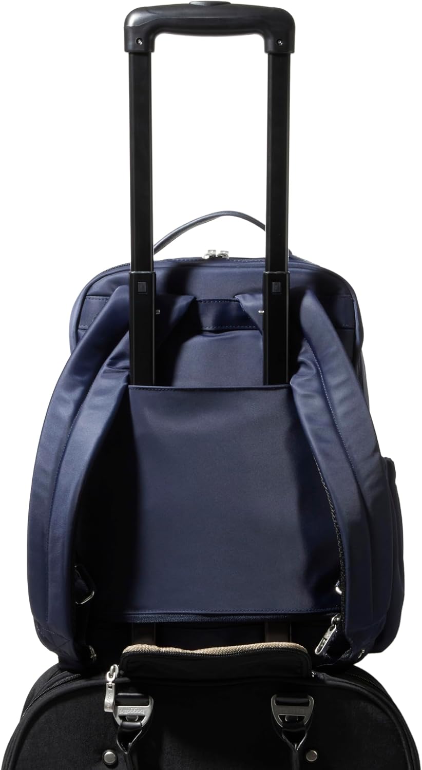 Baggallini Tribeca Expandable Laptop Backpack - 15'x11' Lightweight RFID Computer Bag for Work & Travel with Luggage Sleeve