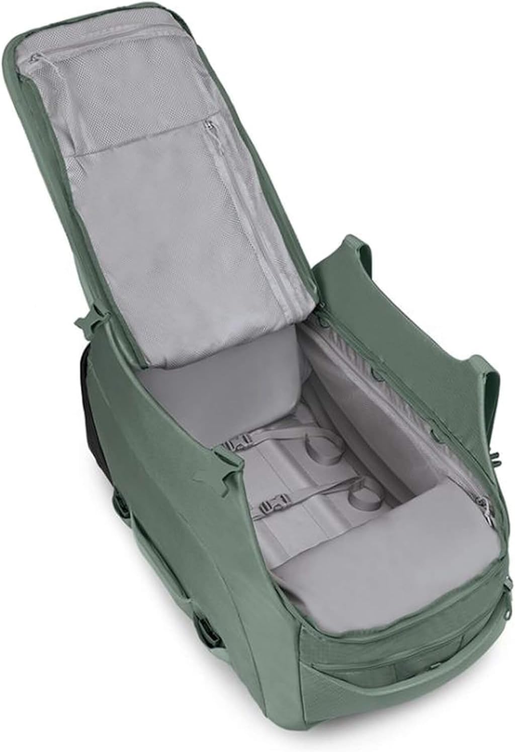 Osprey Sojourn Shuttle 30'/100L Wheeled Duffel Luggage – Rugged, High-Capacity Travel Bag with Oversized Wheels and Reinforced Frame – Built for Long-Haul Travel and Gear Protection, Koseret Green