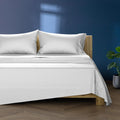 TEXAS LINEN CO. 100% Egyptian Cotton California King Sheet Sets - Luxury 1000 Series Lonestar Lovin' Collection Cal King Sheet Set (4 PC, Silver), Cooling, 16' Deep Pocket Sateen Hotel Bed Sheets
