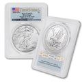 2026 (W) 1 oz American Silver Eagle Coin MS-70 (First Strike - 40th Anniversary - Struck at West Point - Flag Label) $1 PCGS MS70