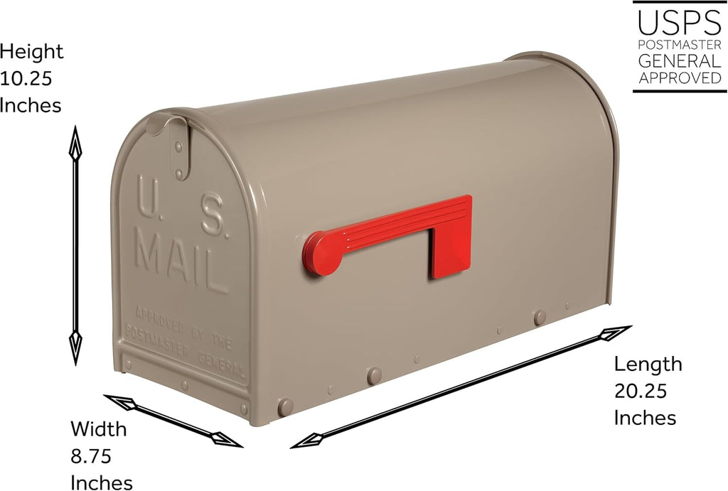 Janzer Mailbox - Gloss Taupe - Large