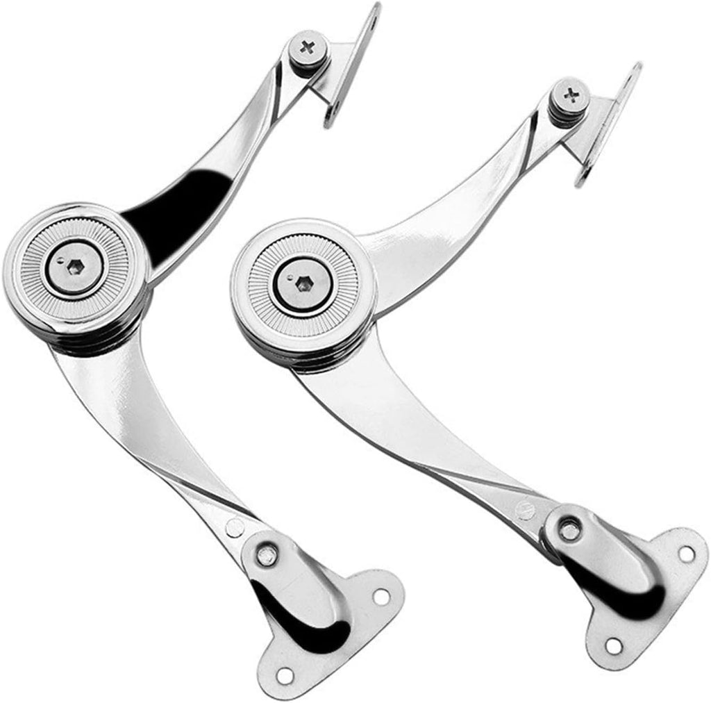 Door Hinges Soft Close Hinges Kitchen Units Door Hinges,Soft Close Stainless Steel T-Strap Shed Stop Cabinet Adjustable Hinge Furniture Lift Up Flap Stay Support