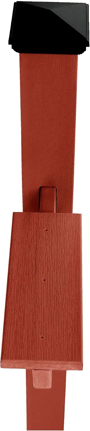 highwood AD-MLBX1-RED Hazleton Mailbox Post, Rustic Red
