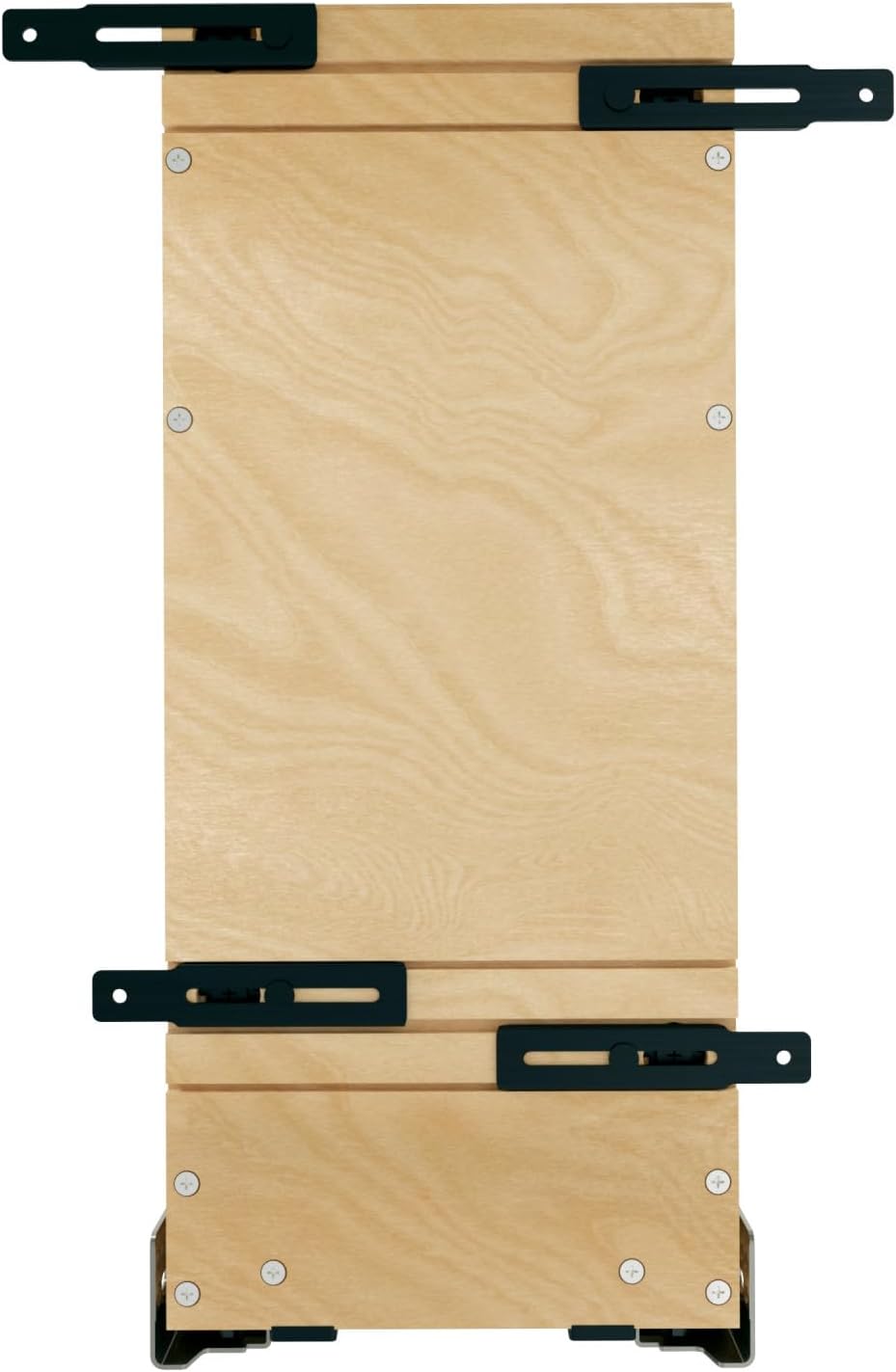 Rev-A-Shelf 8' Craftsman Collection Solid Maple Base Cabinet Pullout w/Tray Divider/Foil Wrap Holder, Black Accents and Blum Soft-Close Slides for 12' Base Cabinets