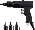 KEULEN Pneumatic Rivet Gun, Blind Riveting Gun Flat Nuts Riveter Rivnut Tool Kit, Self-Locking Function, Ajustable Speed, for Pull Nuts