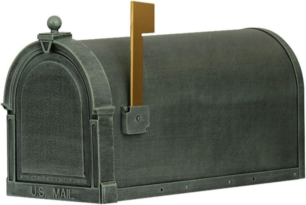 Special Lite Berkshire Curbside Mailbox - Verde Green Aluminum Mailbox for Post Mount - SCB-1015-VG