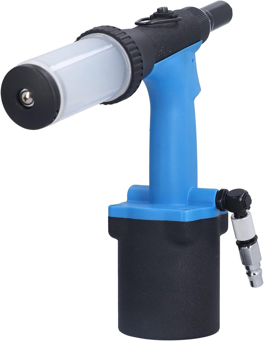 Pneumatic Rivet Gun, Air Riveter with 18.0KN Pulling Force, 2.4‑4.8mm Capacity Hydraulic Air Riveting Tool for Industrial Use, Easy Oil Fill and Universal Joint Design