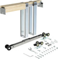Nuk3y Pocket Door Frame Kit with Two-Way Soft Close for 2x4 Stud Wall (89LB to 220LB Door Weight Soft Close, Door Height: 80')