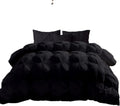 Sale Diamond Pinch Pleated Design Down Comforter- Super King Plus 120x120 size 1 Piece All-Season Duvet Insert, 500 GSM with Corner Tabs 100% Egyptian Cotton(Super King Plus (120x120) 1pc, Black)