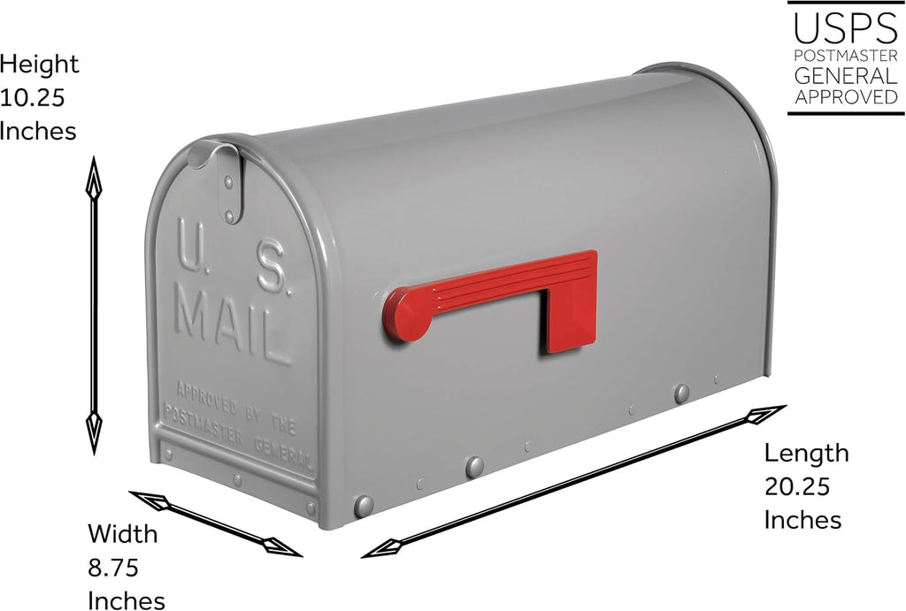 Janzer Mailbox - Gloss Grey - Large