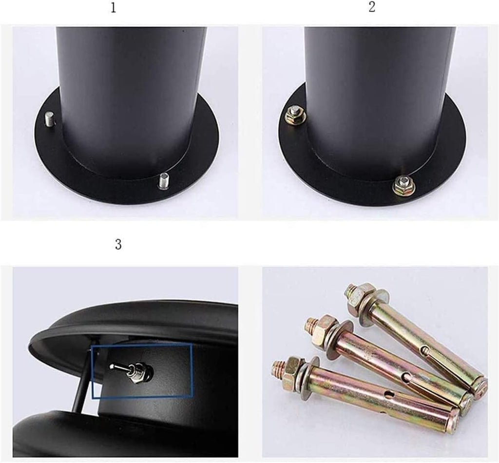 Courtyard Light Solar Outdoor Post Lights Led Pillar Lights Lamp Posts Outdoor Floor Lamps Lantern Wood Mailbox Posts for Outside Pillar Lights Outdoor Street Lamp Deco