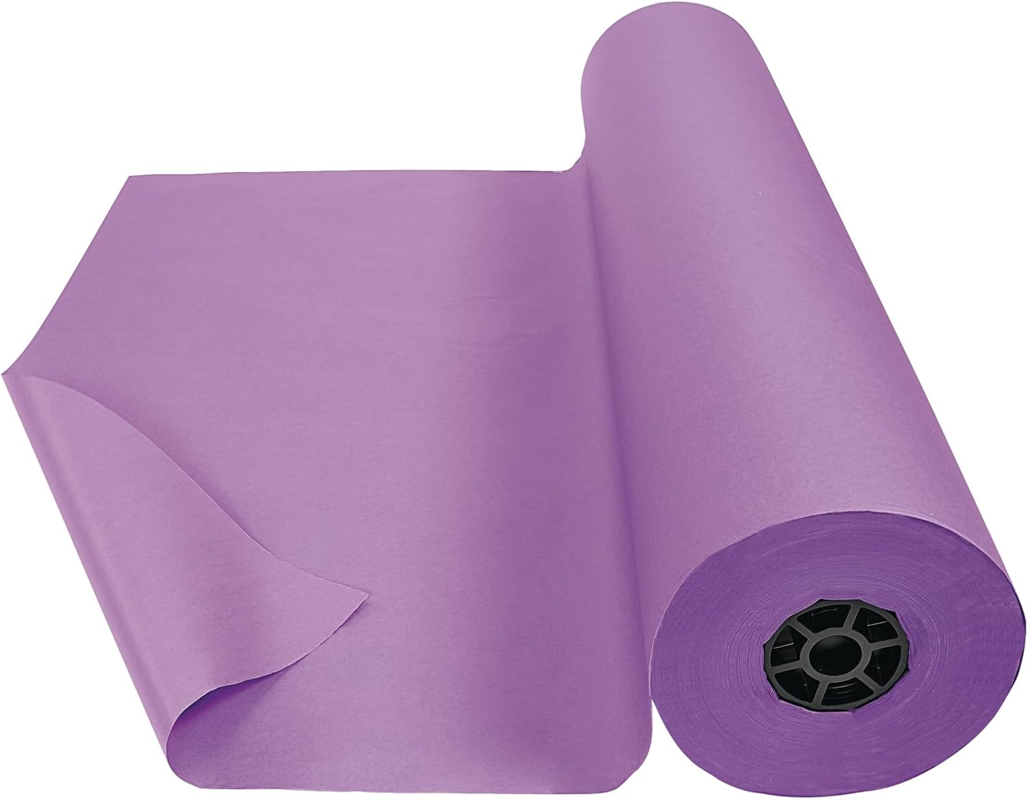 Colorations Dual Surface Paper Roll, Purple, 36' x 1000', Textured Paper, Classroom Craft & Art Supplies, Bulletin Board, Gift Wrapping, Chalkboard Wallpaper
