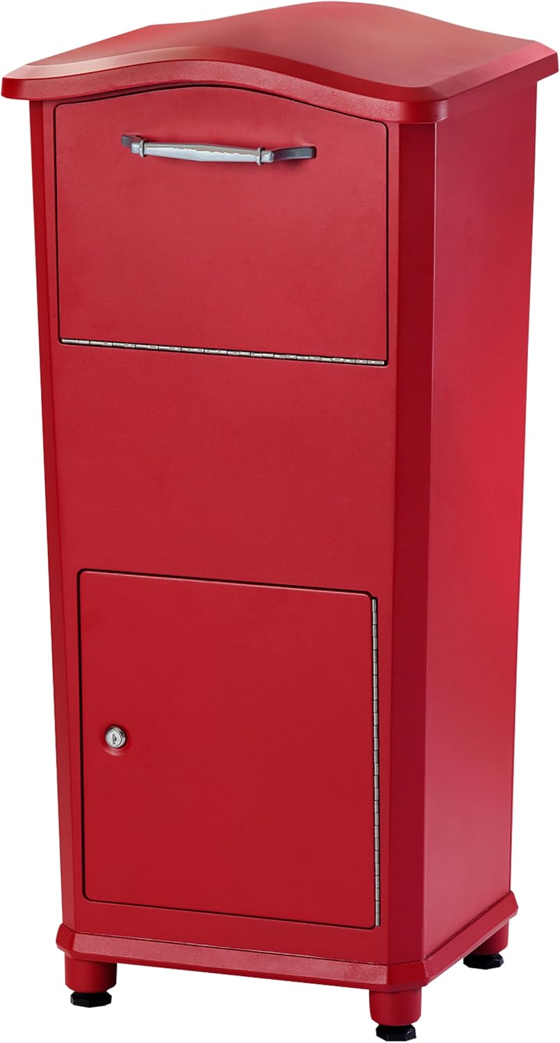 Architectural Mailboxes 6900R Elephantrunk Parcel Drop Box, Red