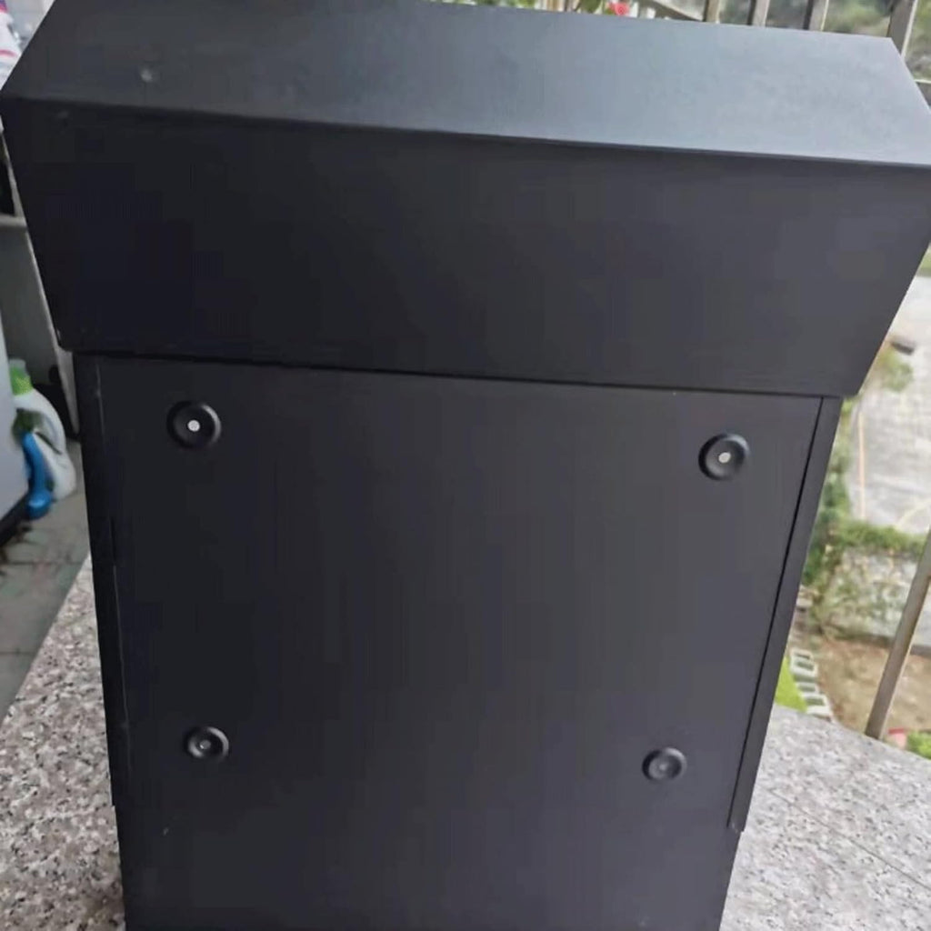 Metal Mailboxes Modern Wall Mount Mailbox Rustic Drop Box for Front Door Fence Garden Comment Box,with Lock Hanging Post Box