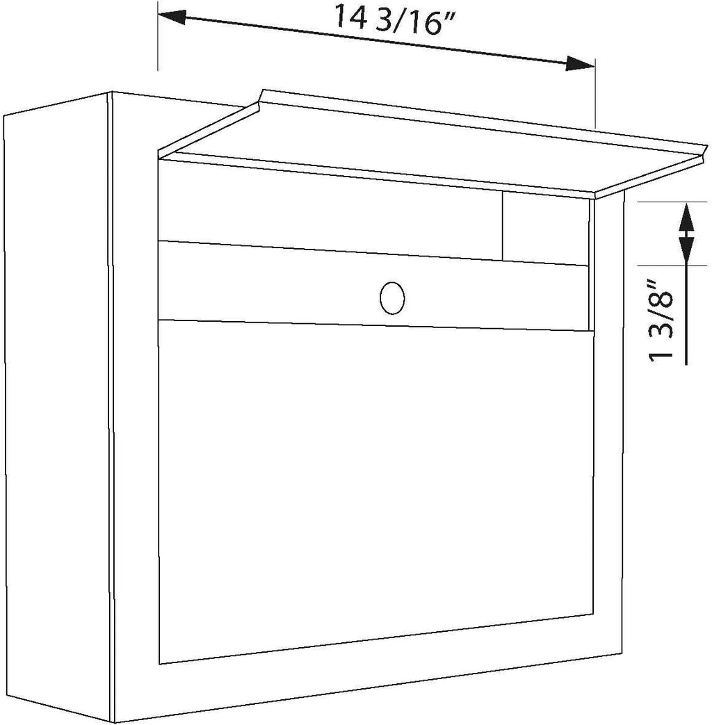 Elegance- Contemporary Designer Mailbox in Powder-Coated Black