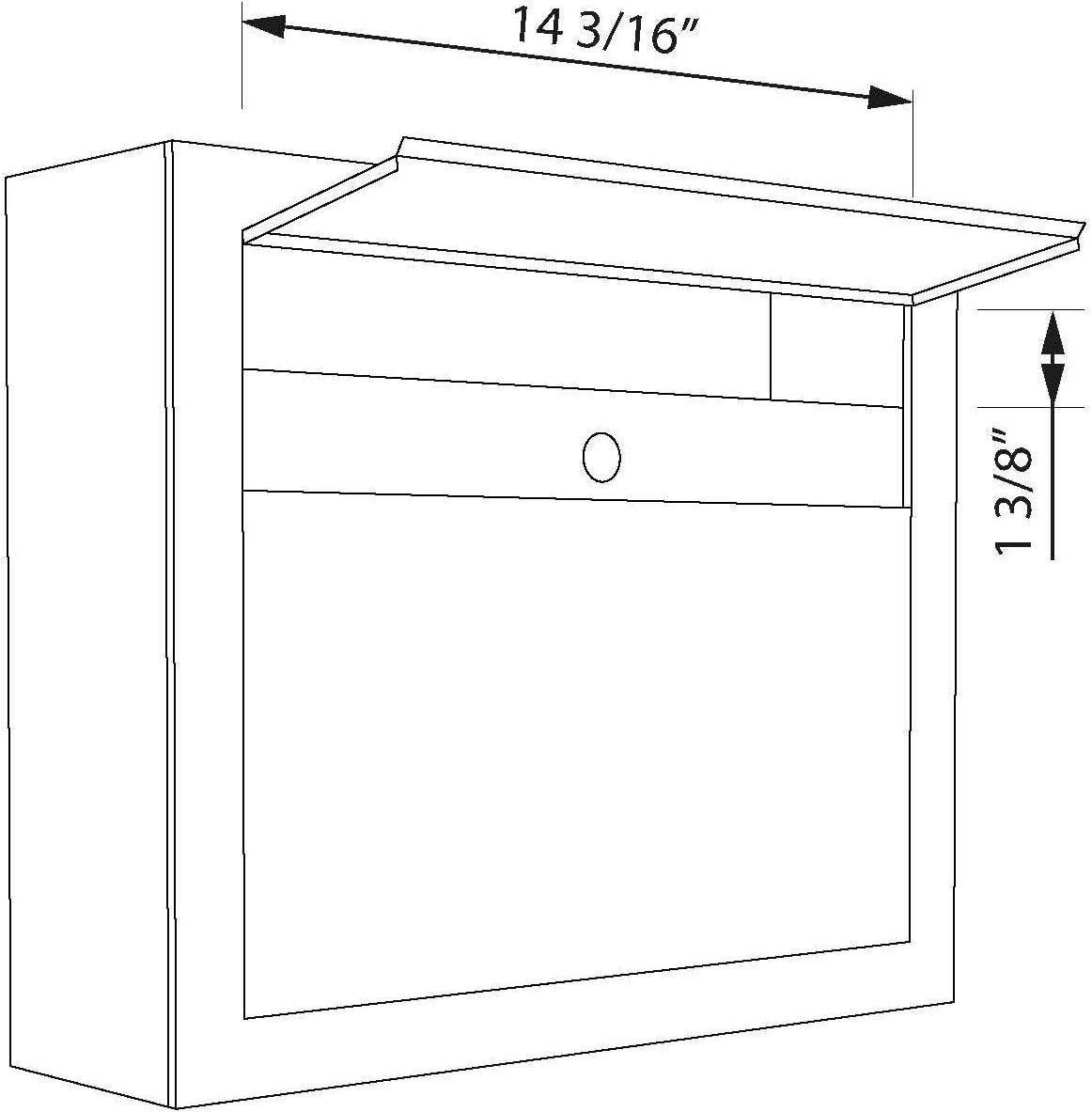 Elegance- Contemporary Designer Mailbox in Powder-Coated Black