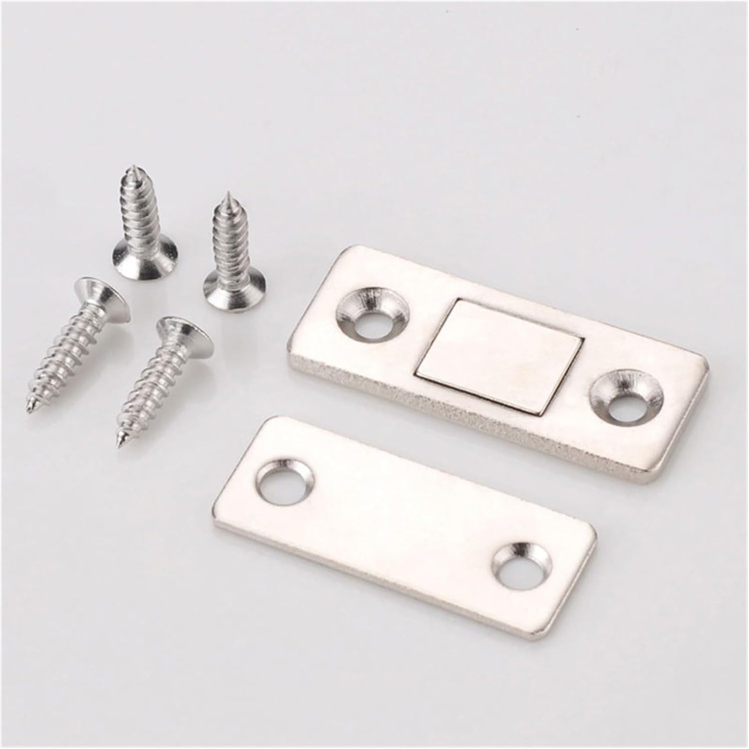 2pcs,Set Magnetic Cabinet Catches Magnet Door Stops Hidden Closer with Screw for Closet Cupboard