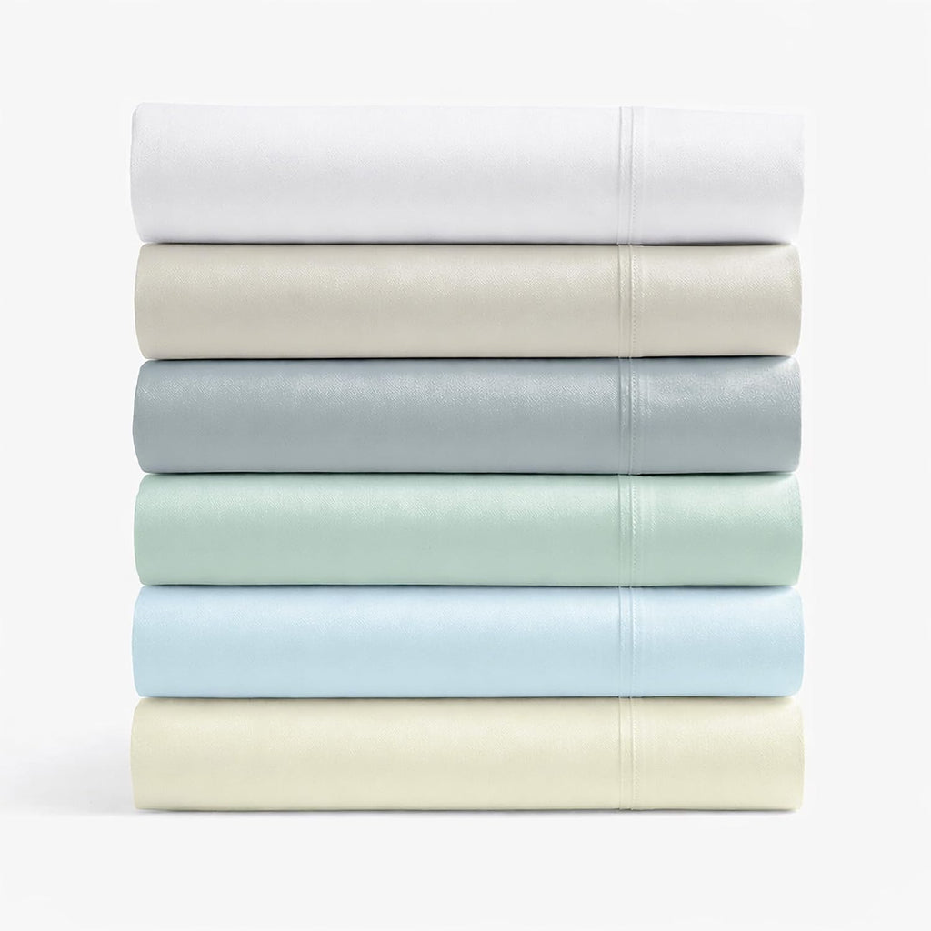 SUPREME ELEGANCE 4Pc 100% Egyptian Cotton Queen Size Sheets Set, 1000 Thread Count Sateen, Moisture Wicking, Ultra Soft & Breathable Bed Sheets, Gold Seal Luxury Bedding, 18' Deep Pocket, Light Gray