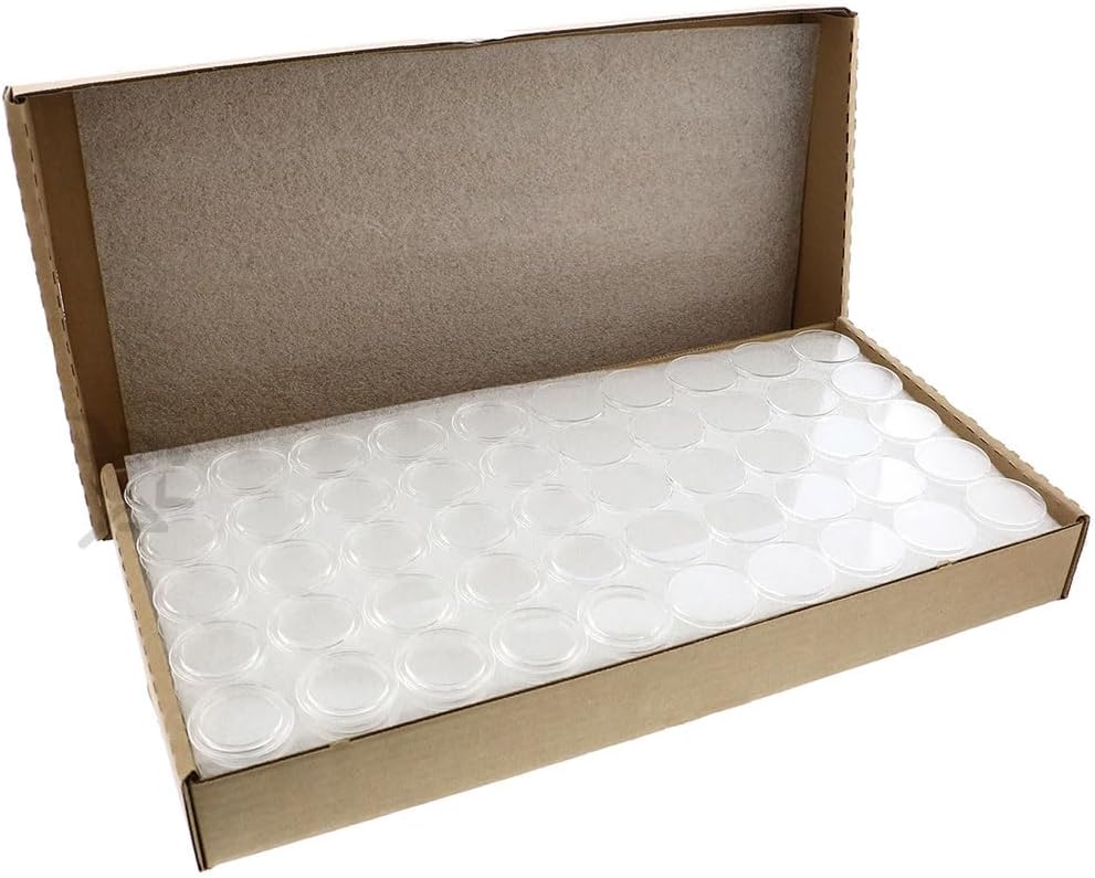 OnFireGuy 250pcs 34mm Direct Fit 'H34' Coin Capsule Holders for Gold Double Eagle | Protective Coin Cases for $20 St. Guadens Double Eagle, 1/2oz Silver Maple Leaf