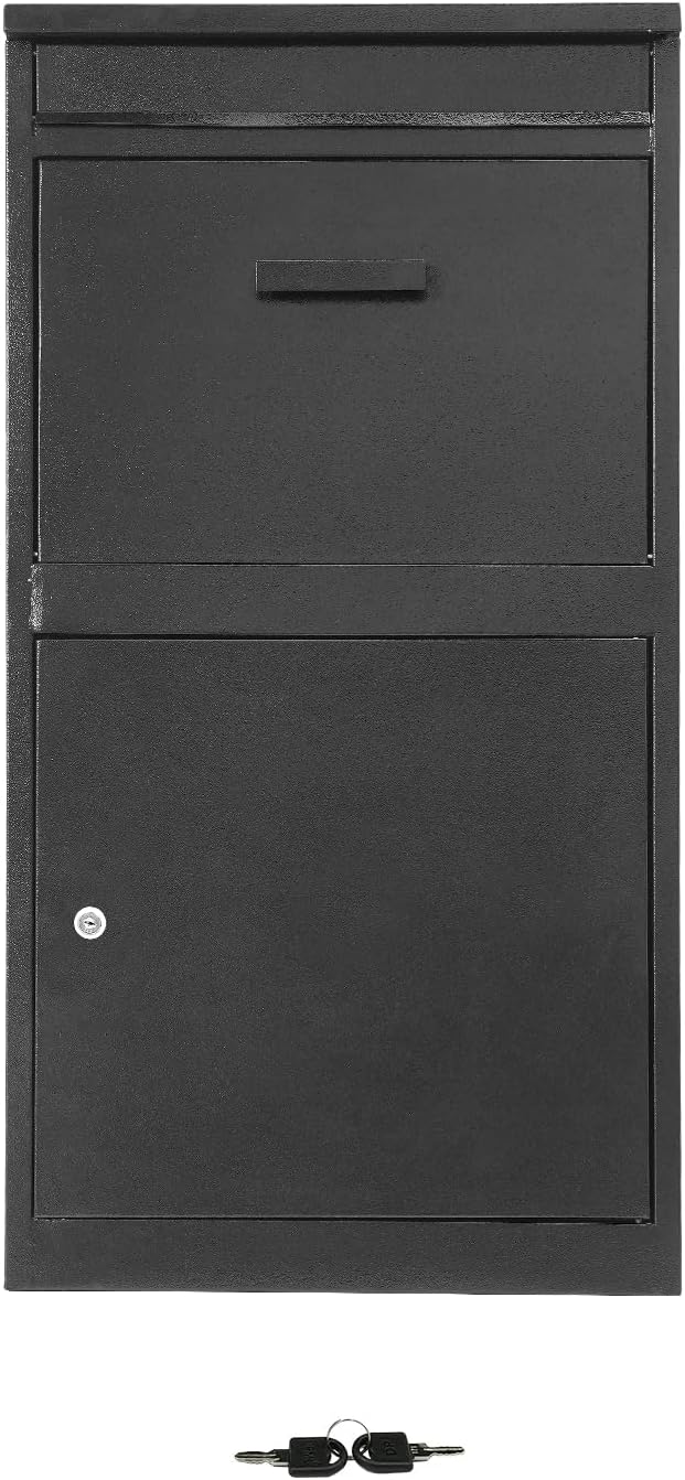 Mail Box with Key Lock,Surface Mounting Post for Easy Install Mailbox Use, Heavy Duty Mailbox Post (18.9 * 15 * 35.4 in)