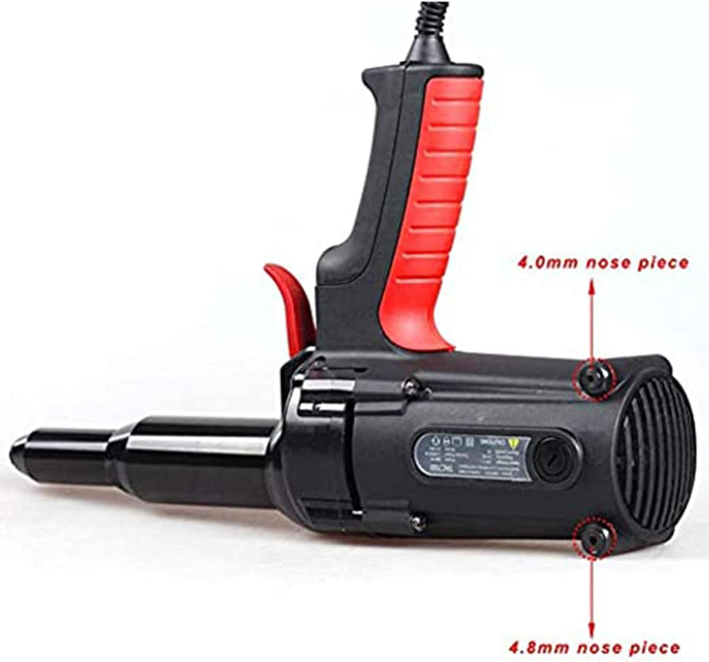 600W Electrical Blind Riveter, 6.4Mm Heavy Duty Electric Rivet Gun Riveting Tool