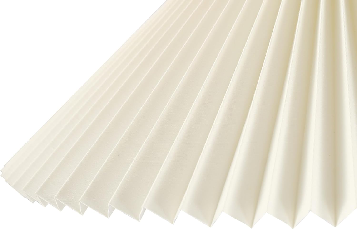 Globe Electric x Novogratz 61000043 62' Floor Lamp, Wood Toned, White Pleated Shade, Pivot Joint on Shade, On/Off Foot Switch, Black Cord, Modern Lighting for Living Room or Office