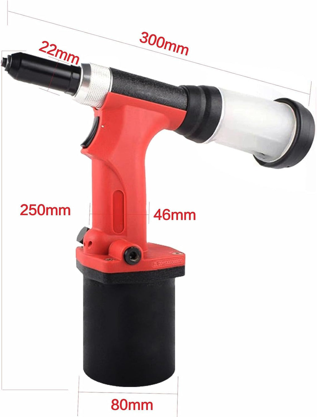 Self-Suction Pneumatic Rivet Gun, Industrial Grade, Suitable for Aluminum and Iron Riveting, Strong Pulling Force, Lightweight and Efficient