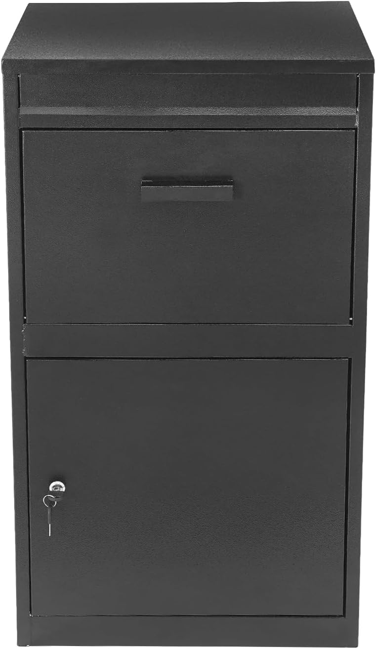 Mail Box with Key Lock,Surface Mounting Post for Easy Install Mailbox Use, Heavy Duty Mailbox Post (18.9 * 15 * 35.4 in)