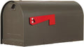 Special Lite Titan Aluminum Curbside Mailbox - Mocha Aluminum Mailbox for Post Mount - SCH-1016A-MOC