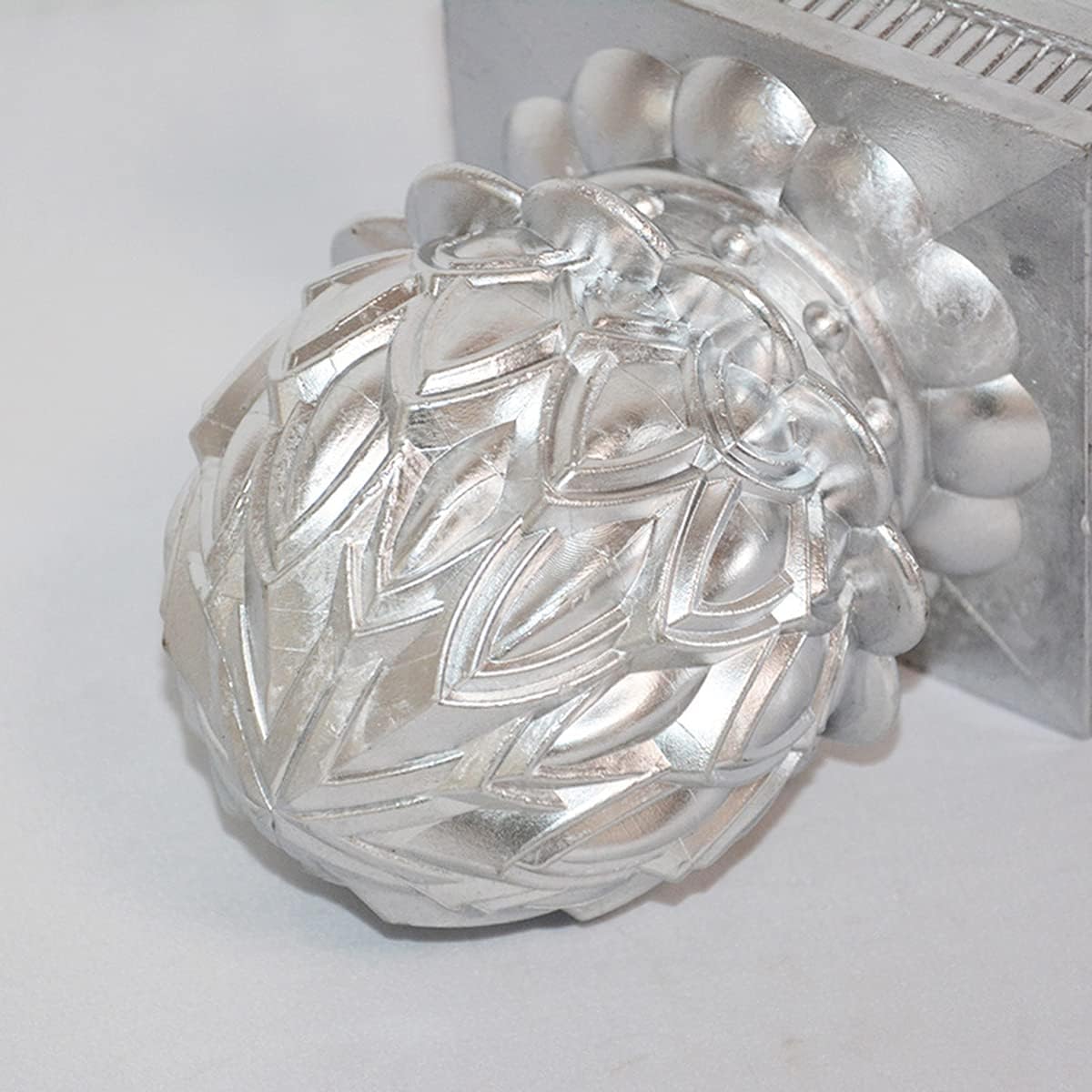 Post Cap Fence Post Cap, Acorn Top Fence Finials, Aluminum Railing Cover for Villa Stair, Mailbox, Deck, Dock, Piling Caps, 4 pcs,100x100mm