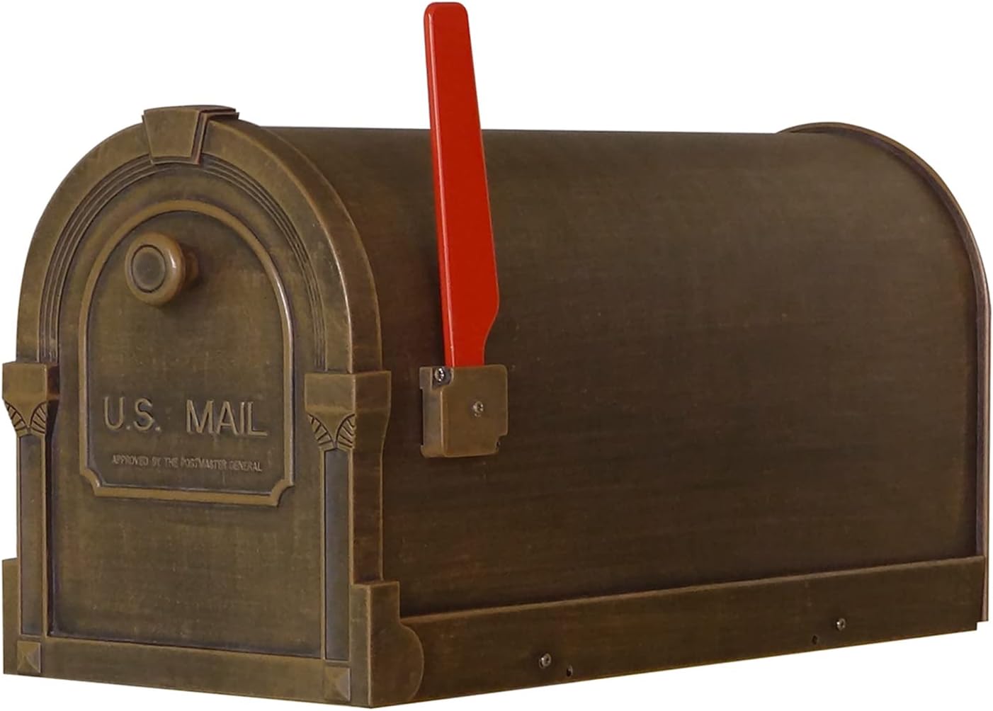 Special Lite Savannah Curbside Mailbox - Copper Aluminum Mailbox for Post Mount - SCS-1014-CP