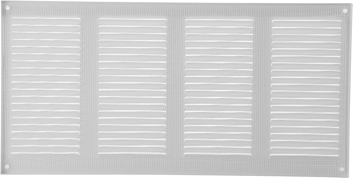 Vent Systems 16' x 8' Inch (Overall Dimensions) Pack of 10 - White - Air Vent Cover Metal Air Return Grill with Built-in Mesh Guard Screen HVAC Vent Duct Cover for Home Improvement