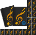 Sheet Music Folder, Sheet Music Page 8.5X 11 Inches, Sheet Music Holder Allow Annotations,40 Pages Spiral Sheet Music Binder Organizer, Sheet Music Storage (20 Pack)