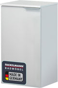 FACKELMANN Kara Bathroom Cabinet with Soft-Close System Dimensions (W x H x D): Approx. 41 x 70 x 32 cm Bathroom Cabinet/Door Hinge Left/Body: Matte White/Front: Lacquered Glass