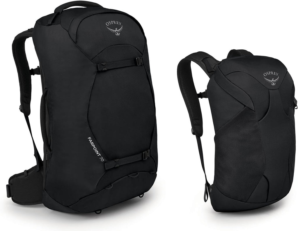 Osprey Farpoint 70L Men's Travel Backpack, Black
