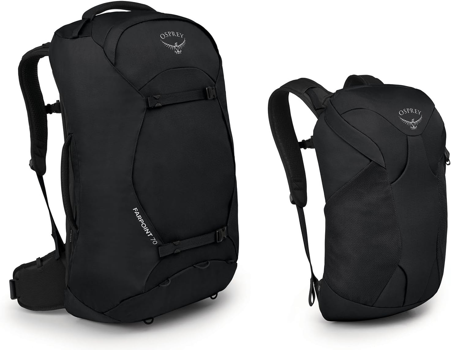Osprey Farpoint 70L Men's Travel Backpack, Black