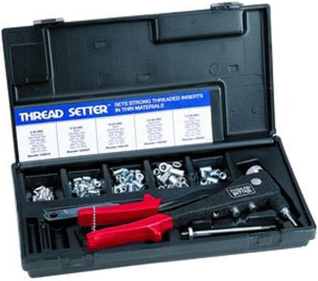 Marson M39301 RN-1 Rivet Nut Kit W/ #6-32, 8-32, 10-24, 1/4-20 Mandrel & Nosepiece (1 PK)