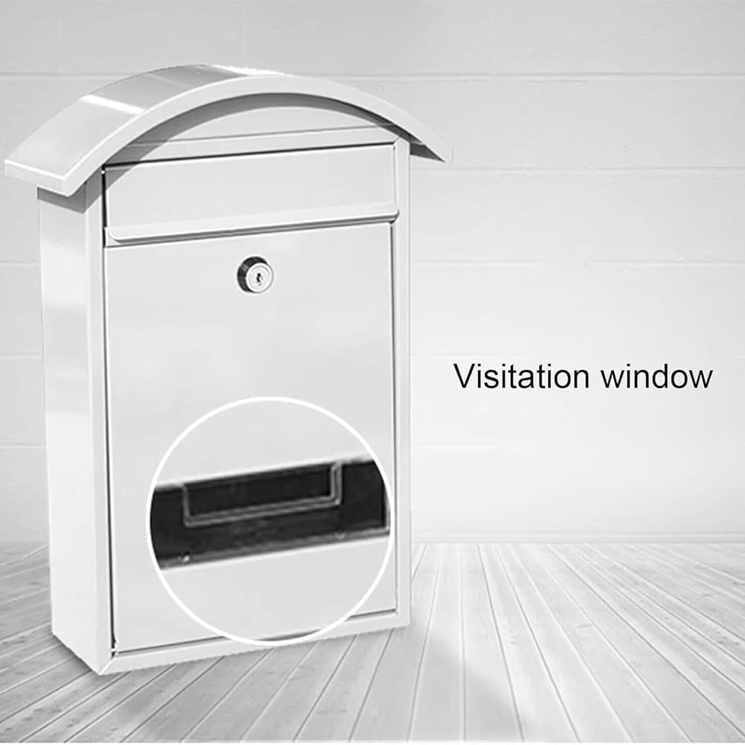 Wall Mounted Mailbox Metal Mailboxes with Key Lock Secure and Reliable Post Box Outdoor Front Door Letter Box Suggestion Box