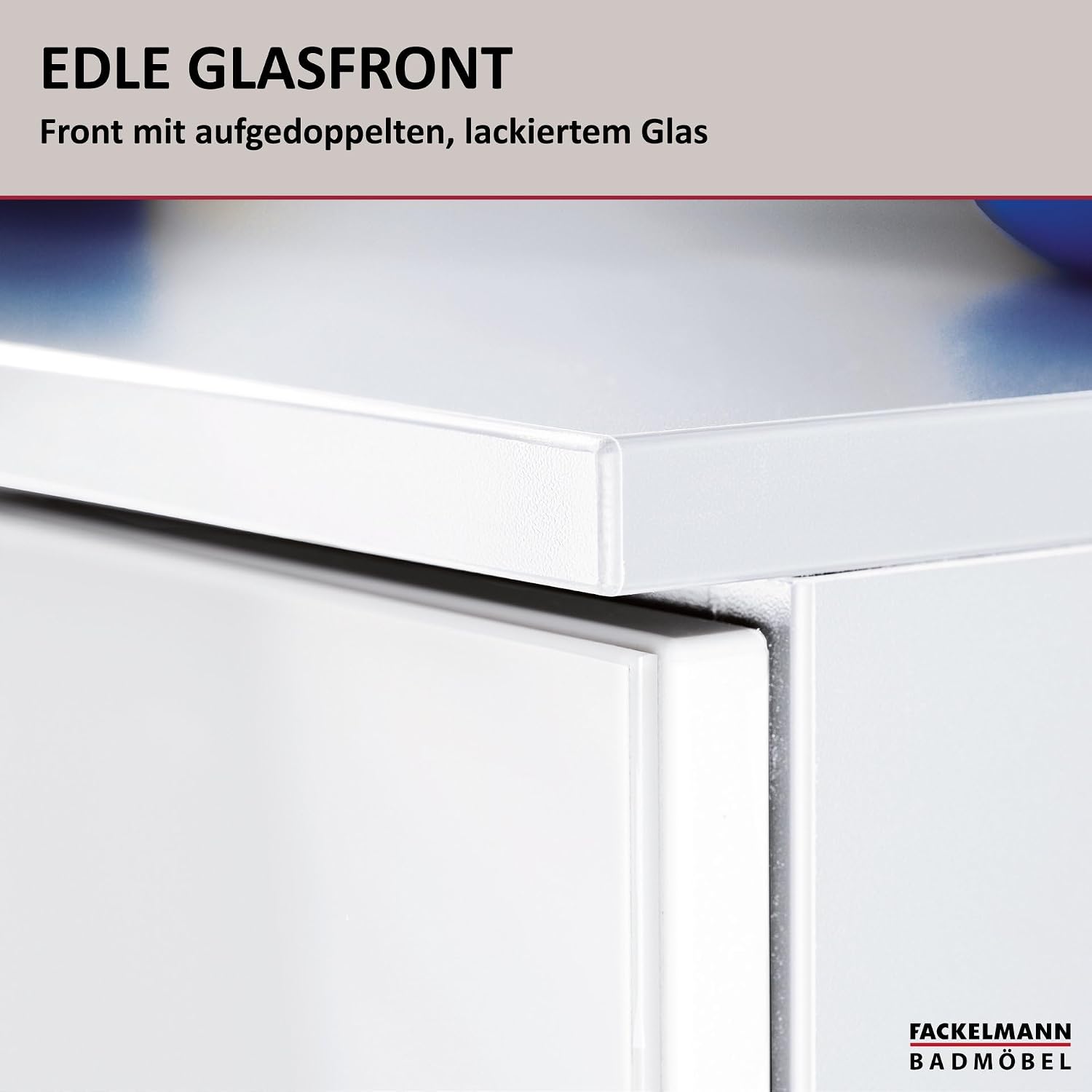 Fackelmann Kara Bianco 80918 Cabinet 1 Door Hinged Right 1 Shelves WxHxD: 40.5 x 70 x 32 cm