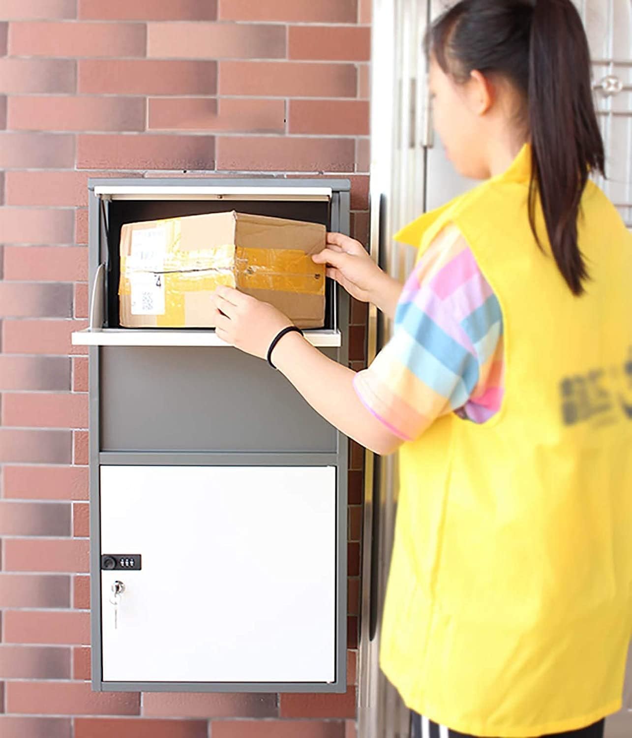 Exquisite Mailbox Mailbox Metal Post Box High Capacity Commercial Grade Drop Box Modern Freestanding Letter Box Safe and Secure Parcel Box Safer