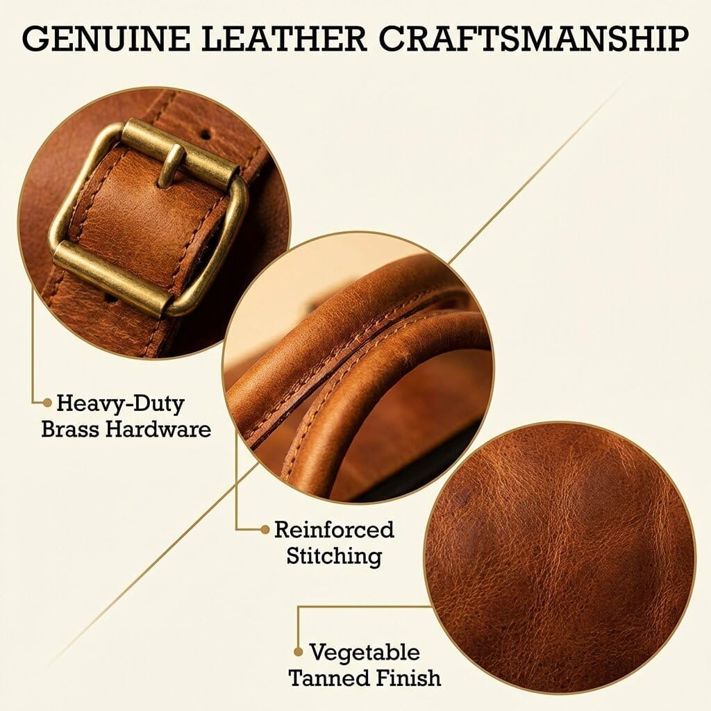 Large Leather 32 Inch Luggage Handmade Duffel Bag Carryall Weekender Travel Overnight Gym Sports Carry On For Men And Women (32 inch)