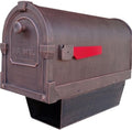 Special Lite Savannah Curbside Mailbox with Paper Tube - Verde Green Aluminum Mailbox for Post Mount - SCS-2014-VG