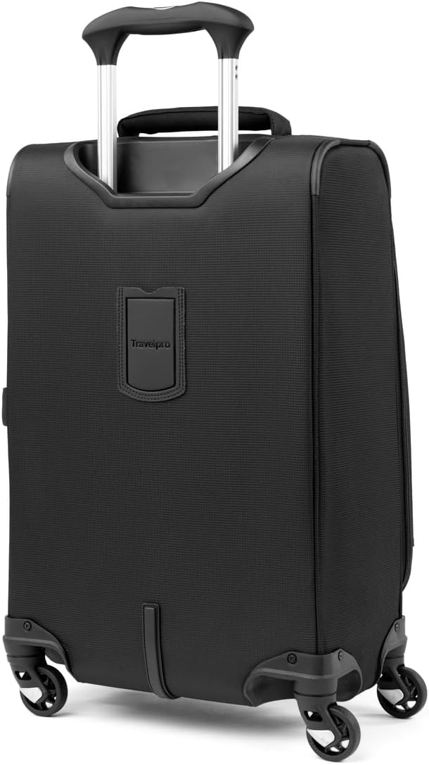 Travelpro Maxlite 5 Softside Expandable Luggage with 4 Spinner Wheels, Lightweight Suitcase, Men and Women, Black, Carry-on 21-Inch