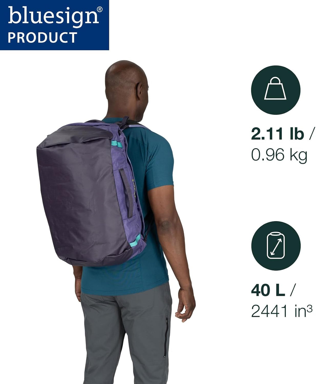 Osprey Transporter Lightweight Travel Duffel Bag - Extra Large Water Resistant Durable Gear Bag for Men and Women