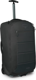 Osprey Ozone 2-Wheel 80L/27 Checked Luggage - Lightweight Rolling Bag with High Clearance and Oversized Wheels - Travel Suitcase with Mesh Organization, Trolley Handle and Add-a-Bag Strap, Black